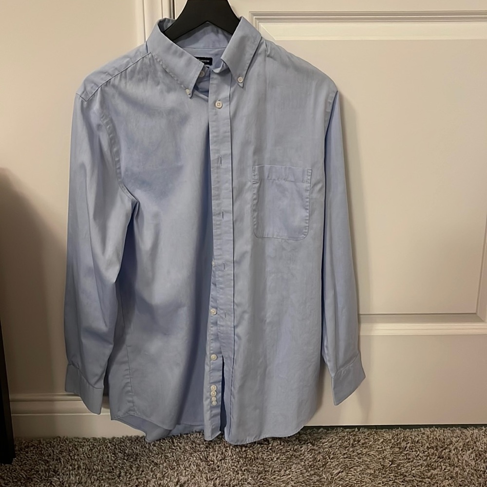 Croft & Barrow Mens 15.5 32/33 Blue Dress Shirt